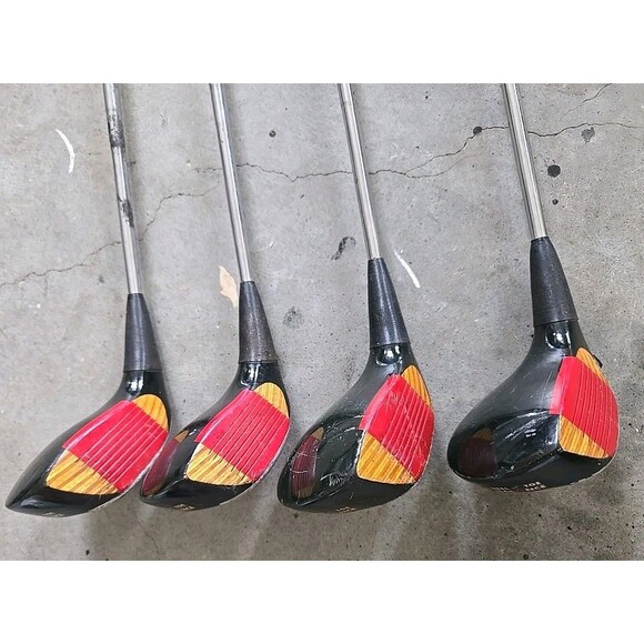 Vintage Ping Karsten III Fairway Wood Set 1 3 4 5 Woods RH ZZ Lite Steel Shaft - Picture 2 of 11